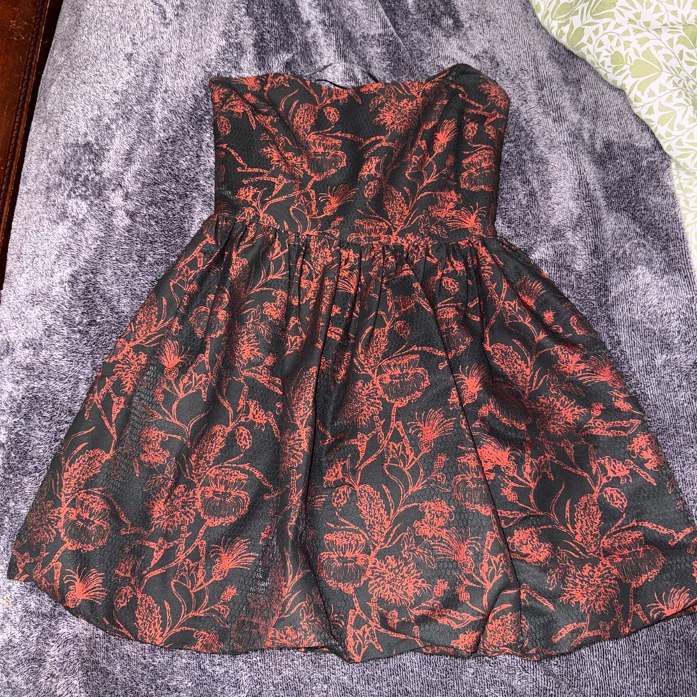 Amanda Uprichard Black and Red Dress